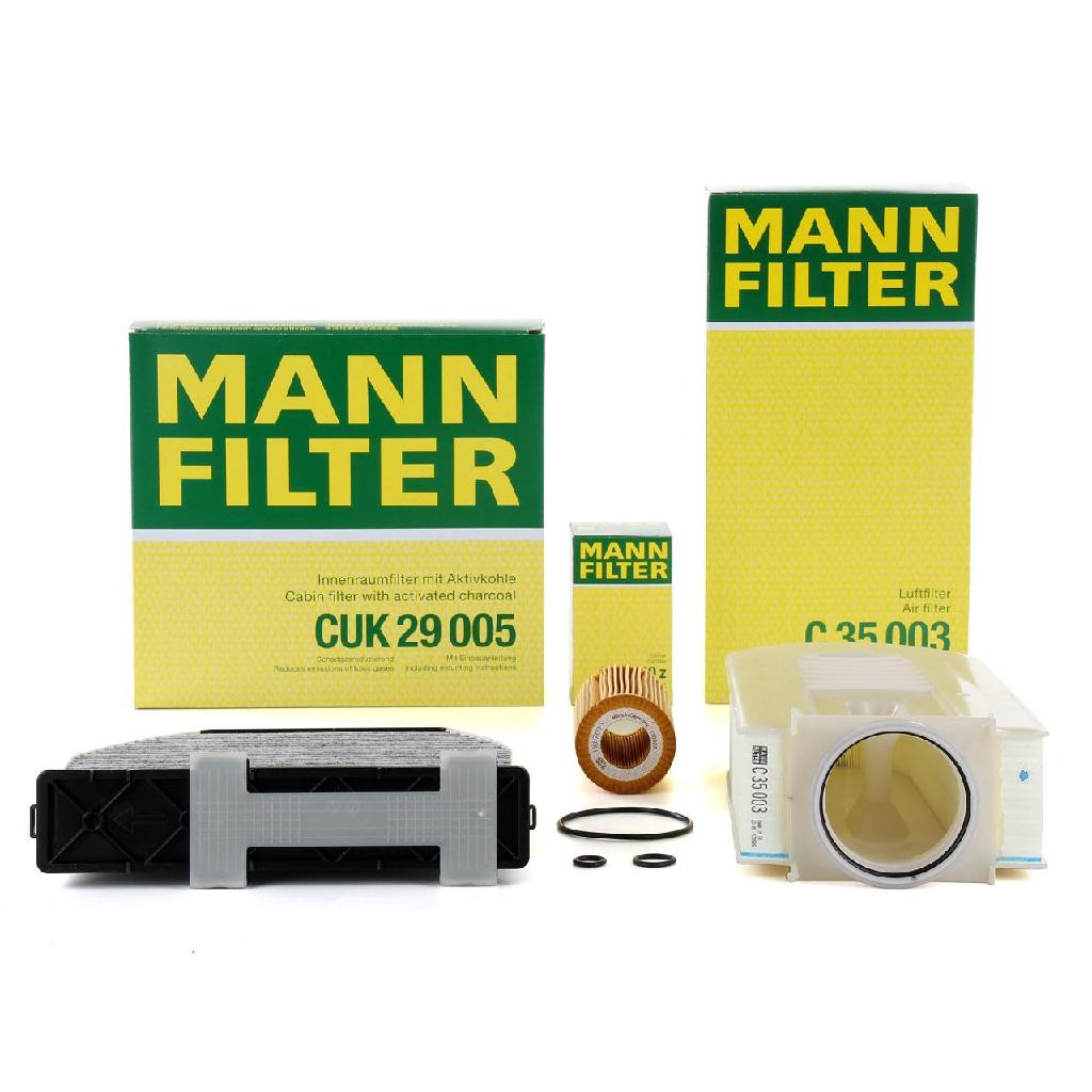 MANN-FILTER Luftfilter C 35 003 + Ölfilter HU 7010 z + Filter, Innenraumluft CUK 29 005