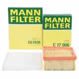 MANN-FILTER Luftfilter C 17 006 + Filter, Innenraumluft CU 2436