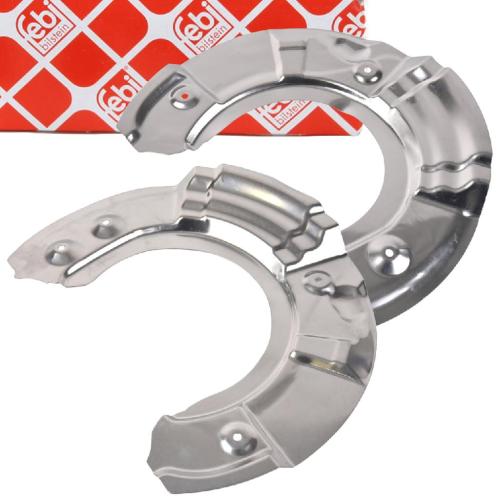 FEBI BILSTEIN Spritzblech, Bremsscheibe 176765 + Spritzblech, Bremsscheibe 176764 Bild FEBI BILSTEIN Spritzblech, Bremsscheibe 176765 + Spritzblech, Bremsscheibe 176764