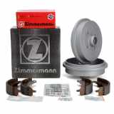 QUICK BRAKE Zubehörsatz, Bremsbacken 105-0680 ZIMMERMANN Bremstrommel 600.1959.20 + Bremsbackensatz 10990.100.3