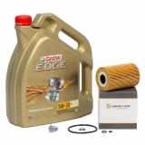 5 Liter CASTROL Edge Motoröl ÖL 5W30 M + HIRSCHER Ölfilter 11421716192