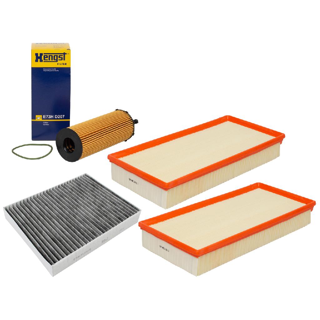 Filterset 4-tlg für PORSCHE Cayenne (92A) 381-385 PS VW Touareg (7P) 4.2 V8 TDI 340 PS