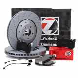 ZIMMERMANN Bremsbelagsatz, Scheibenbremse 24455.170.2 + Bremsscheibe 100.3369.70