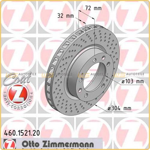 ZIMMERMANN Bremsscheibe 460.1521.20 + Bremsscheibe 460.1520.20 Bild ZIMMERMANN Bremsscheibe 460.1521.20 + Bremsscheibe 460.1520.20