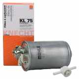 FEBI BILSTEIN Ventil, Kraftstofffilter 02087 MAHLE Kraftstofffilter KL 75