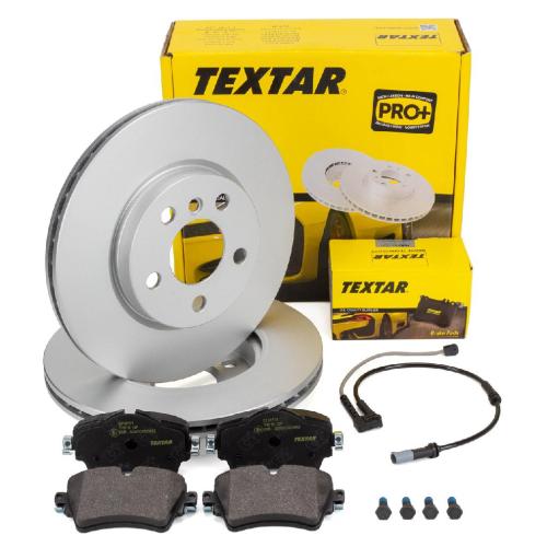 TEXTAR Bremsscheiben + Beläge Sensor BMW 2er F45 F46 X2 F39 MINI F54 F60 bis 07.2019 vorne Bild TEXTAR Bremsscheiben + Beläge Sensor BMW 2er F45 F46 X2 F39 MINI F54 F60 bis 07.2019 vorne