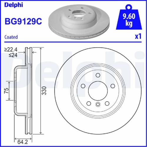 DELPHI Bremsscheiben + Bremsbeläge + Sensor BMW 5er F10 F11 520-530i 518d 52d vorne Bild DELPHI Bremsscheiben + Bremsbeläge + Sensor BMW 5er F10 F11 520-530i 518d 52d vorne