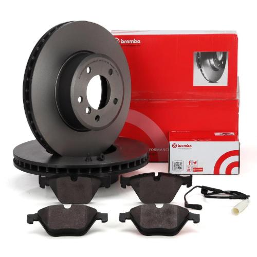 BREMBO Bremsscheiben + Beläge + Wako BMW 5er E60 E61 523-545i 525d 530d E63 E64 630i vorne Bild BREMBO Bremsscheiben + Beläge + Wako BMW 5er E60 E61 523-545i 525d 530d E63 E64 630i vorne
