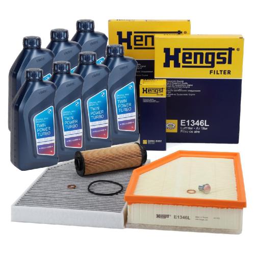 HENGST Filterset + 7L CASTROL 5W30 Motoröl BMW X3 G01 X4 G02 M40i B58 354/360 PS Bild HENGST Filterset + 7L CASTROL 5W30 Motoröl BMW X3 G01 X4 G02 M40i B58 354/360 PS