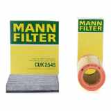 MANN-FILTER Filter, Innenraumluft CUK 2545 + Luftfilter C 12 107/1