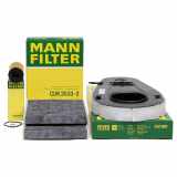 MANN-FILTER Luftfilter C 51 001 + Filter, Innenraumluft CUK 2533-2 + Ölfilter HU 6004 x