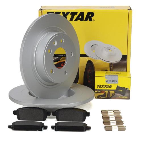 TEXTAR Bremsbelagsatz, Scheibenbremse 2509602 + Bremsscheibe 92205703 Bild TEXTAR Bremsbelagsatz, Scheibenbremse 2509602 + Bremsscheibe 92205703