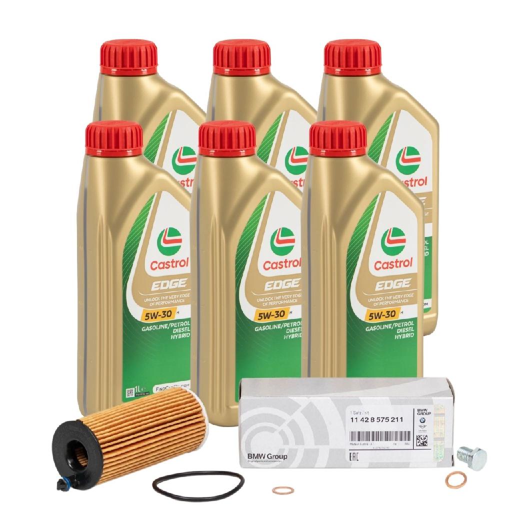 6L 6 Liter CASTROL EDGE BMW Longlife IV LL04 5W-30 + ORIGINAL BMW Ölfilter 11428575211