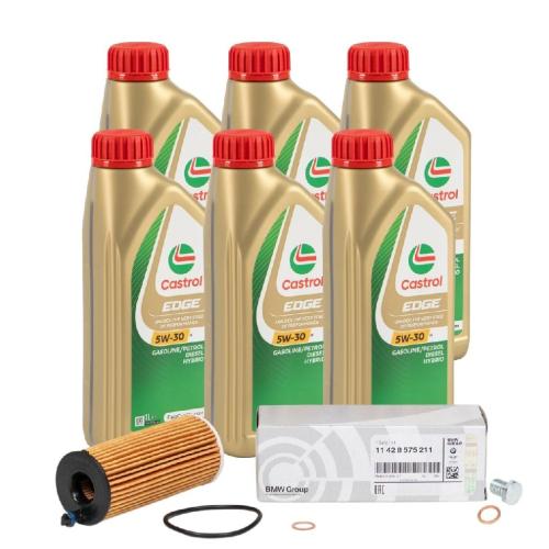 6L 6 Liter CASTROL EDGE BMW Longlife IV LL04 5W-30 + ORIGINAL BMW Ölfilter 11428575211 Bild 6L 6 Liter CASTROL EDGE BMW Longlife IV LL04 5W-30 + ORIGINAL BMW Ölfilter 11428575211
