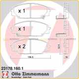 ZIMMERMANN Bremsscheibe 280.3184.20 + Bremsbelagsatz, Scheibenbremse 23178.160.1