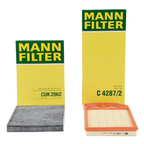 MANN-FILTER Luftfilter C 4287/2 + Filter, Innenraumluft CUK 2862 Bild MANN-FILTER Luftfilter C 4287/2 + Filter, Innenraumluft CUK 2862