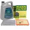 MANN Filterset + 5L ORIGINAL 0W20 Motor&ouml;l VW Golf 7 A3 8V Q2 Leon 5F Octavia 3 1.0 TSI