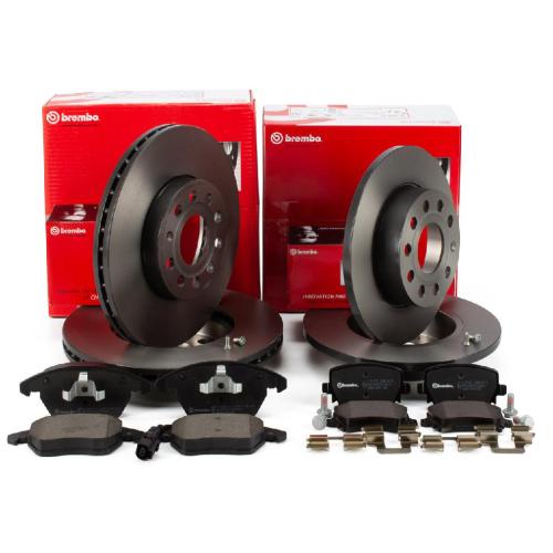BREMBO Bremsscheibe 09.9145.11 + Bremsbelagsatz, Scheibenbremse P 85 075 + Bremsscheibe 08.9488.11 + Bremsbelagsatz, Scheibenbremse P 85 073 Bild BREMBO Bremsscheibe 09.9145.11 + Bremsbelagsatz, Scheibenbremse P 85 075 + Bremsscheibe 08.9488.11 + Bremsbelagsatz, Scheibenbremse P 85 073