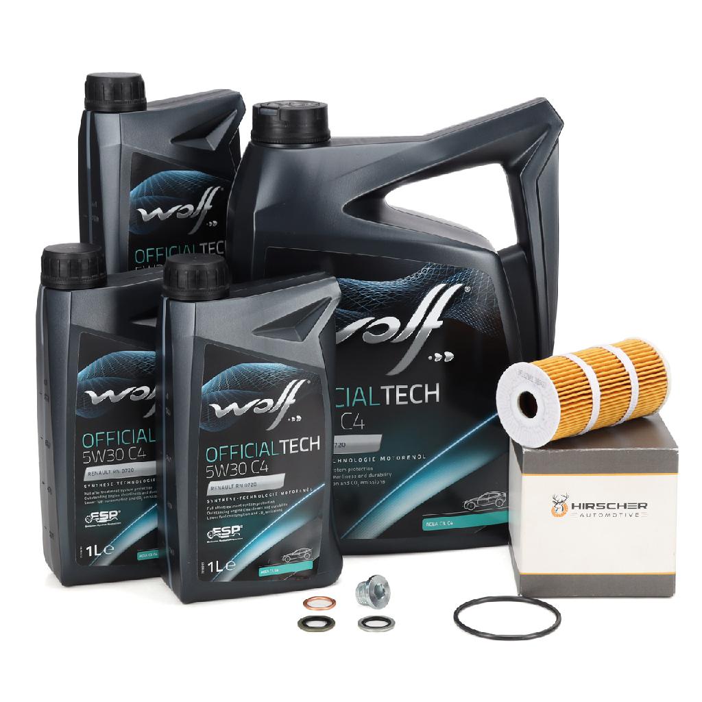 8L WOLF OFFICIALTECH 5W30 C4 Motoöl FIAT MERCEDES NISSAN RENAULT 1.6-2.3 DIESEL