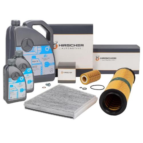HIRSCHER Filterset 3-tlg 7L ORIGINAL 5W30 Motoröl MERCEDES W211 E200/220/270CDI OM646/647 Bild HIRSCHER Filterset 3-tlg 7L ORIGINAL 5W30 Motoröl MERCEDES W211 E200/220/270CDI OM646/647