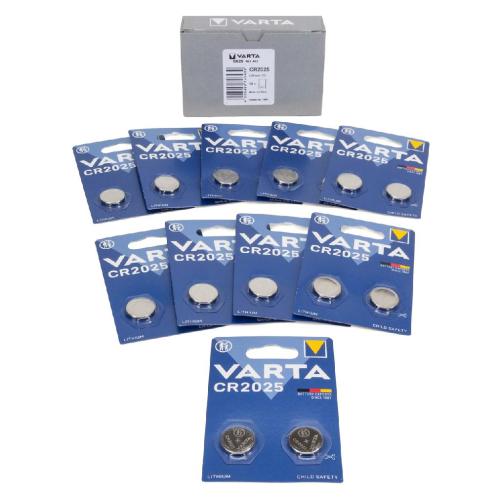 10x 2er Set VARTA Knopfzelle Knopfbatterie Batterie Lithium Cell Power 3V CR2025 Bild 10x 2er Set VARTA Knopfzelle Knopfbatterie Batterie Lithium Cell Power 3V CR2025