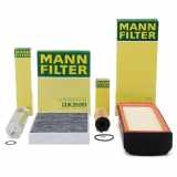 MANN-FILTER Filter, Innenraumluft CUK 25 001 + Luftfilter C 37 009 + Kraftstofffilter WK 5005/1 + Ölfilter HU 6004 x