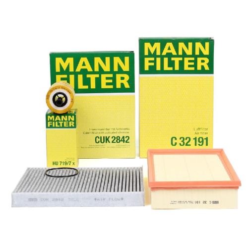 MANN Filterset Filterpaket 3-tlg VW Multivan Transporter T5 1.9/2.5 TDI 85-174 PS Bild MANN Filterset Filterpaket 3-tlg VW Multivan Transporter T5 1.9/2.5 TDI 85-174 PS