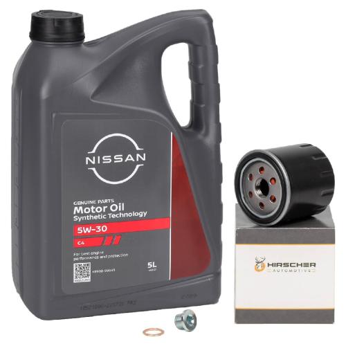 5L ORIGINAL 5W30 DPF Motoröl + HIRSCHER Ölfilter NISSAN Juke F15 Micra 5 Qashqai 2 1.5 dCi Bild 5L ORIGINAL 5W30 DPF Motoröl + HIRSCHER Ölfilter NISSAN Juke F15 Micra 5 Qashqai 2 1.5 dCi