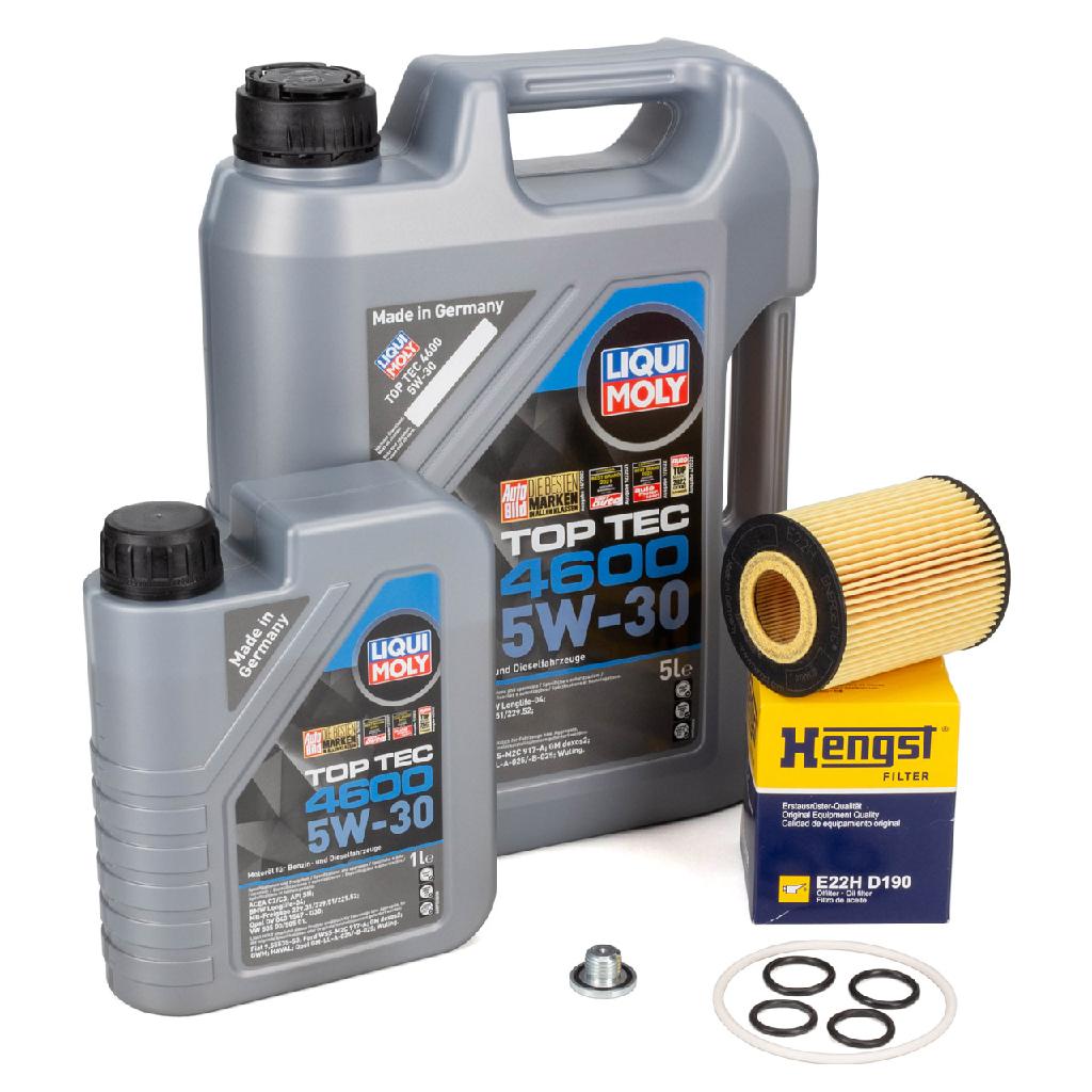 6L LIQUI MOLY 5W-30 Motoröl + HENSGT Ölfilter OPEL Astra H J Mokka / X Zafira B 1.7 CDTI Bild 6L LIQUI MOLY 5W-30 Motoröl + HENSGT Ölfilter OPEL Astra H J Mokka / X Zafira B 1.7 CDTI