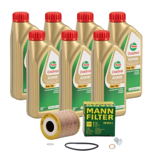 7 Liter CASTROL Edge Motoröl ÖL 5W30 M BMW Longlife-04 + MANN Ölfilter HU818x Bild 7 Liter CASTROL Edge Motoröl ÖL 5W30 M BMW Longlife-04 + MANN Ölfilter HU818x