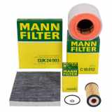 MANN-FILTER Luftfilter C 16 012 + Ölfilter HU 6019 z + Filter, Innenraumluft CUK 24 003