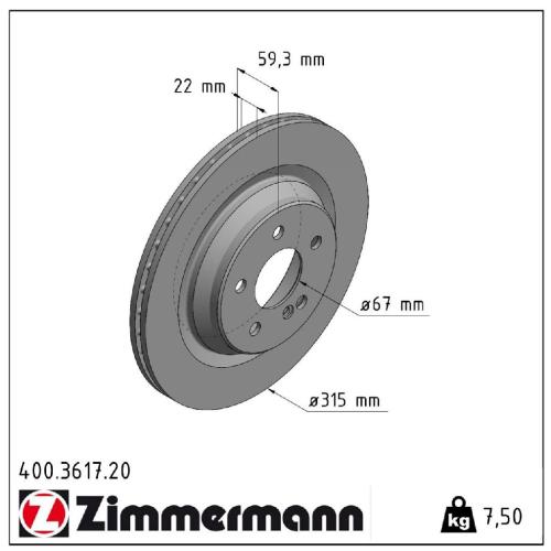 ZIMMERMANN Bremsscheiben + Beläge + Wako MERCEDES W220 C215 S500 S55AMG S600 hinten Bild ZIMMERMANN Bremsscheiben + Beläge + Wako MERCEDES W220 C215 S500 S55AMG S600 hinten