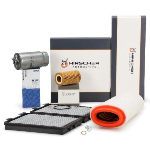 HIRSCHER Filterset Filterpaket 4-tlg BMW 5er E39 / Touring 520d 136 PS M47 Bild HIRSCHER Filterset Filterpaket 4-tlg BMW 5er E39 / Touring 520d 136 PS M47