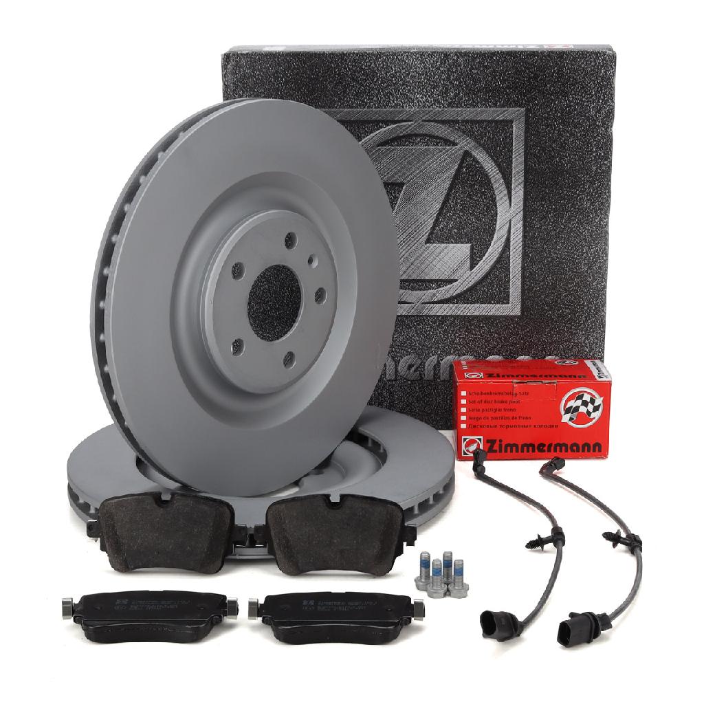 ZIMMERMANN Bremsscheiben + Bremsbeläge + Wako AUDI Q7 (4MB, 4MG) hinten
