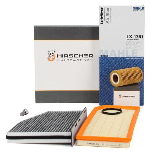 HIRSCHER Filterset 3-tlg AUDI S3 8P SEAT Leon Cupra VW Golf 5 6 Scirocco 2.0 GTI / R Bild HIRSCHER Filterset 3-tlg AUDI S3 8P SEAT Leon Cupra VW Golf 5 6 Scirocco 2.0 GTI / R