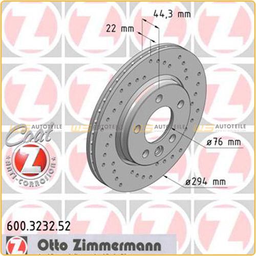 ZIMMERMANN Bremsbelagsatz, Scheibenbremse 23882.175.1 + Bremsscheibe 600.3232.52 Bild ZIMMERMANN Bremsbelagsatz, Scheibenbremse 23882.175.1 + Bremsscheibe 600.3232.52