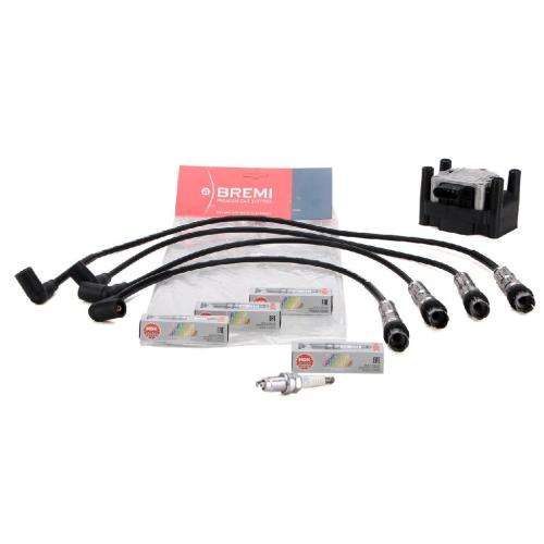 NGK Zündkerze 7968 BREMI Zündleitungssatz 939C200 DELPHI Zündspule GN10018-12B1 Bild NGK Zündkerze 7968 BREMI Zündleitungssatz 939C200 DELPHI Zündspule GN10018-12B1