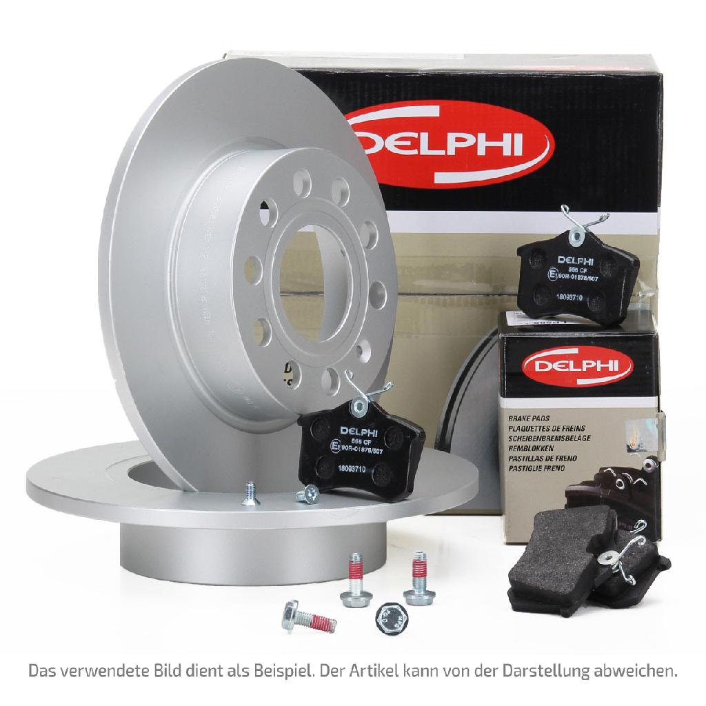 DELPHI Bremsbelagsatz, Scheibenbremse LP2480 + Bremsscheibe BG3054C