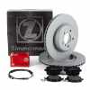 ZIMMERMANN Bremsscheiben + Bel&auml;ge + Sensor BMW 5er F10 535/550i 530/535d 6er F13/06 hinten