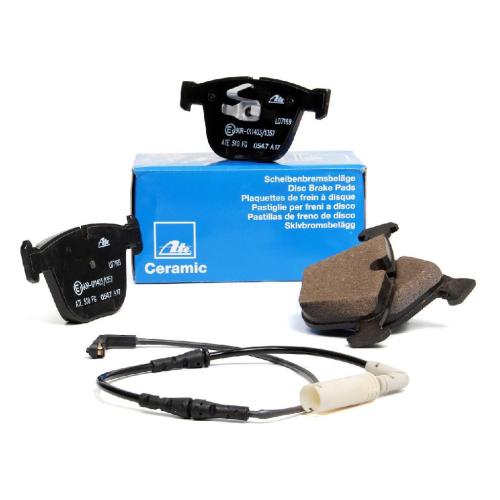 ATE Ceramic Bremsbeläge + Warnsensor BMW 5er E60 535i-M5 535d E63 E64 630-650i 635d hinten Bild ATE Ceramic Bremsbeläge + Warnsensor BMW 5er E60 535i-M5 535d E63 E64 630-650i 635d hinten