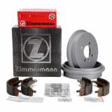 QUICK BRAKE Zubehörsatz, Bremsbacken 105-0680 ZIMMERMANN Bremstrommel 600.1964.20 + Bremsbackensatz 10990.100.3