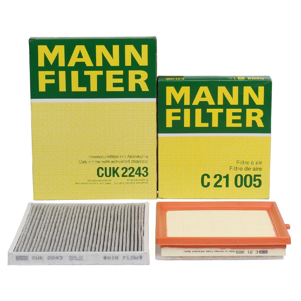 MANN-FILTER Luftfilter C 21 005 + Filter, Innenraumluft CUK 2243