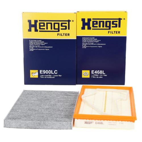 HENGST FILTER Luftfilter E468L + Filter, Innenraumluft E900LC Bild HENGST FILTER Luftfilter E468L + Filter, Innenraumluft E900LC