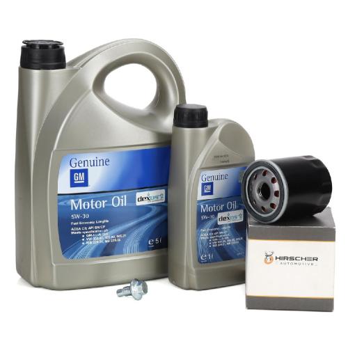 6L ORIGINAL 5W-30 dexos2 Motoröl + HIRSCHER Ölfilter OPEL Insignia A B 2.0 Turbo Bild 6L ORIGINAL 5W-30 dexos2 Motoröl + HIRSCHER Ölfilter OPEL Insignia A B 2.0 Turbo