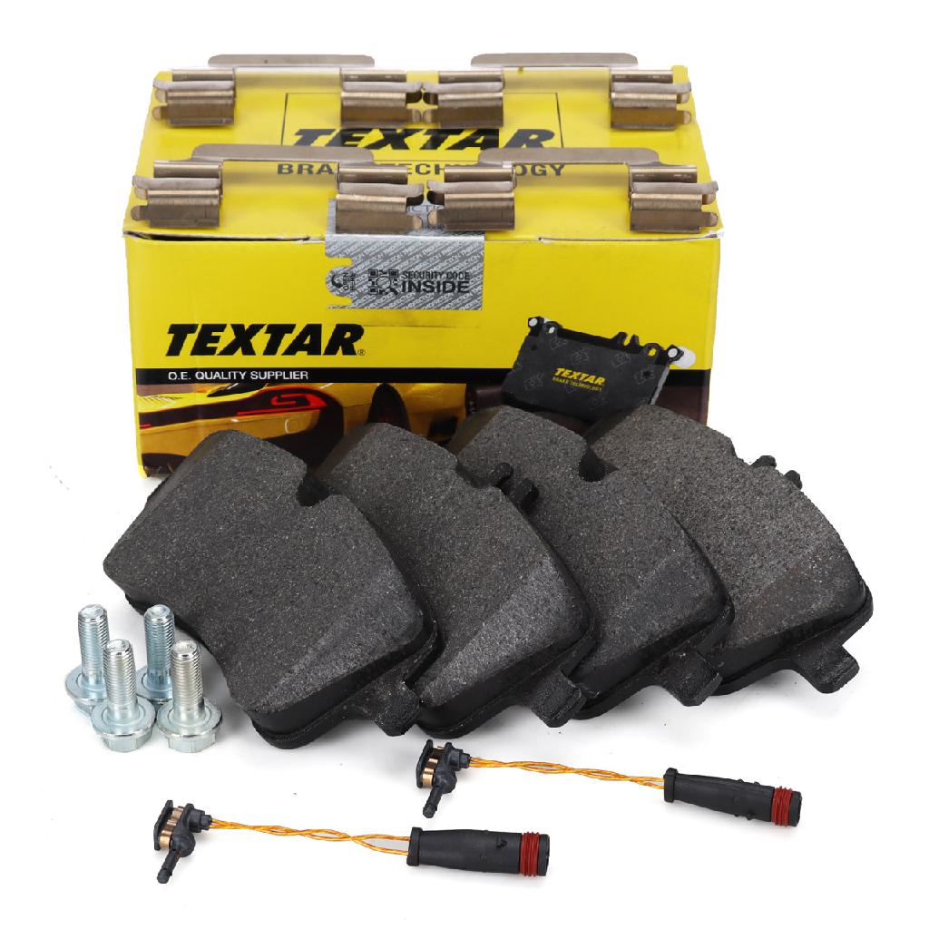 TEXTAR 2311402 Bremsbeläge + Wako MERCEDES W203 S203 CL203 C209 A209 R171 vorne