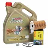 5L CASTROL EDGE 5W30 M LL-04 Motoröl + BOSCH Ölfilter BMW E36 E46 E34 Z3 M40 M42 M43 M44