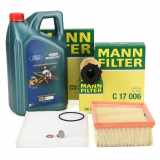 MANN Filterset 3-tlg + 5L CASTROL MAGNATEC 0W-30 D Motoröl FORD Fiesta 6 B-Max 1.4-1.6TDCi