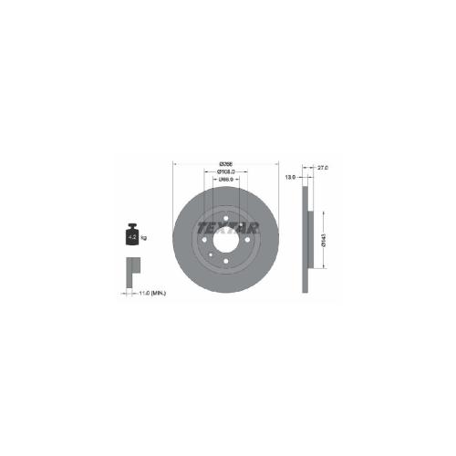 TEXTAR Bremsscheibe 92089103 + Bremsbelagsatz, Scheibenbremse 2395401 Bild TEXTAR Bremsscheibe 92089103 + Bremsbelagsatz, Scheibenbremse 2395401
