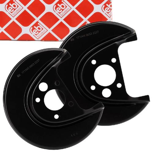 FEBI BILSTEIN Spritzblech, Bremsscheibe 171545 + Spritzblech, Bremsscheibe 171544 Bild FEBI BILSTEIN Spritzblech, Bremsscheibe 171545 + Spritzblech, Bremsscheibe 171544