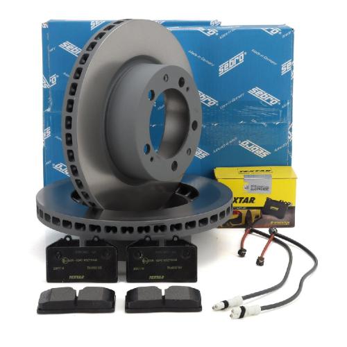 SEBRO Bremsscheiben + TEXTAR Beläge + Wako PORSCHE 964 3.6 Carrera 250 PS vorne Bild SEBRO Bremsscheiben + TEXTAR Beläge + Wako PORSCHE 964 3.6 Carrera 250 PS vorne